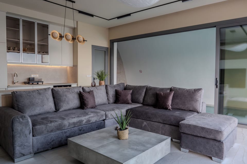Luxury Villa, Sea View | Living area