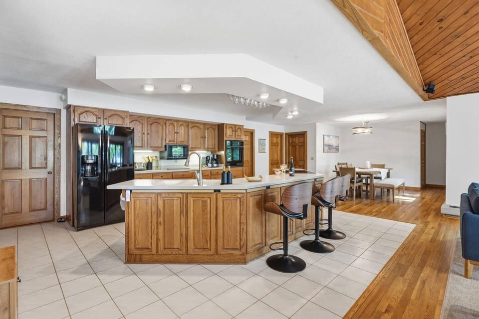 Spacious kitchen with plenty of room to gather.