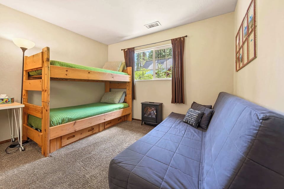 Bedroom 2 with twin/twin bunk bed and sofa sleeper 