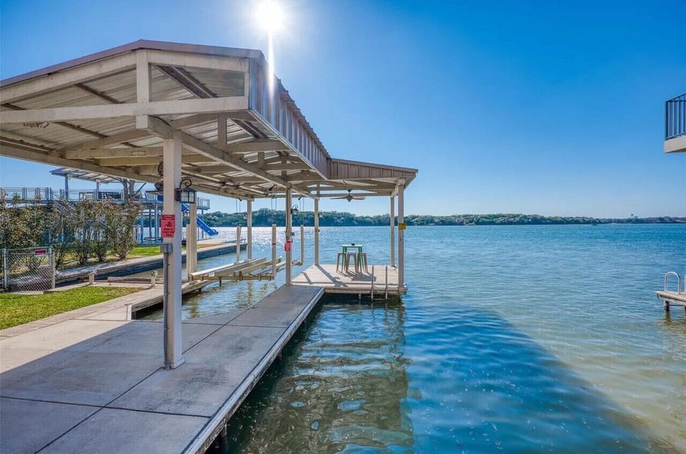 Private boat dock and swimming area.