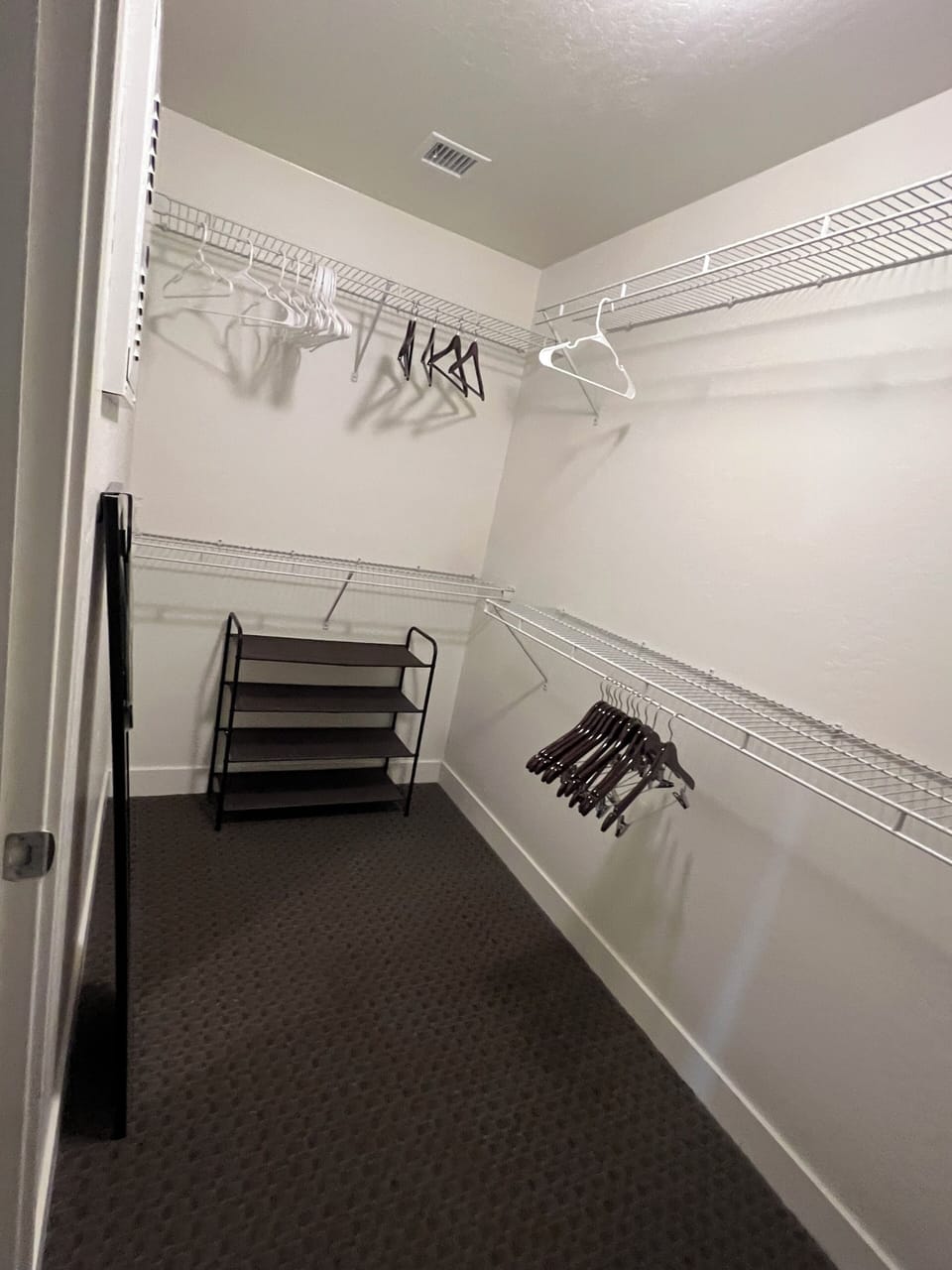 Master bedroom large walk in closet