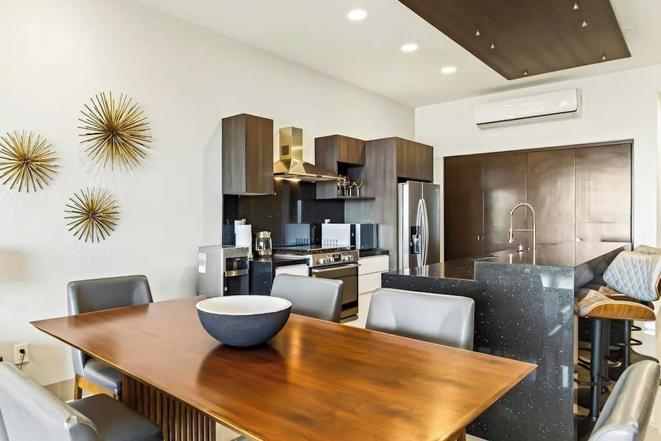 Apartment, Multiple Beds, Ocean View (Tramonti Moreli #104) | Private kitchen | Coffee/tea maker