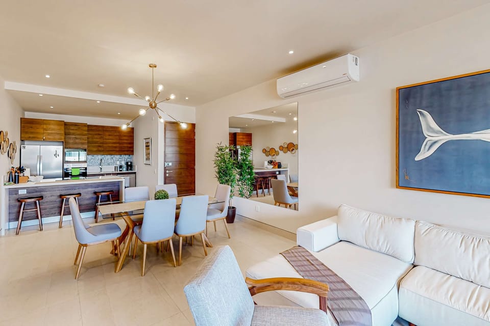 Apartment, Multiple Beds, Pool View (Vista Velas III 1403) | Living area