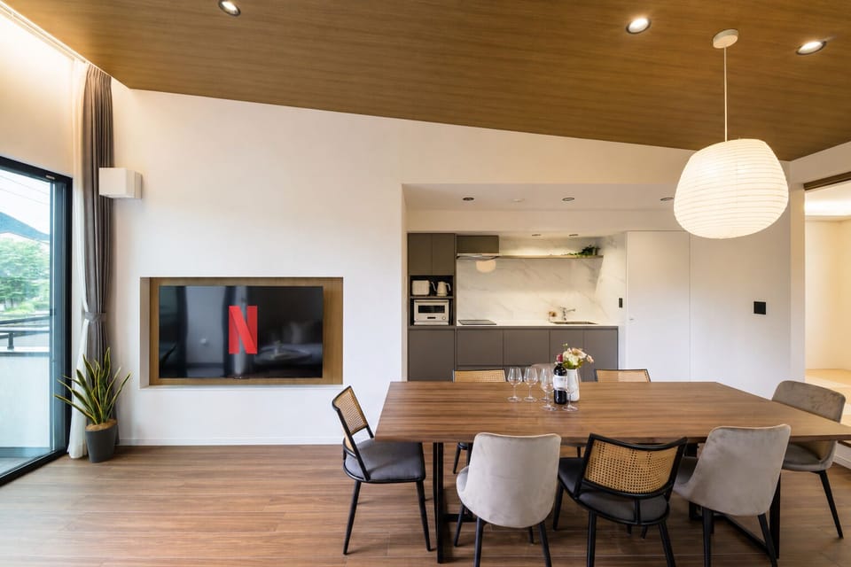 Superior Villa | Living area | 55-inch LCD TV with digital channels, streaming services
