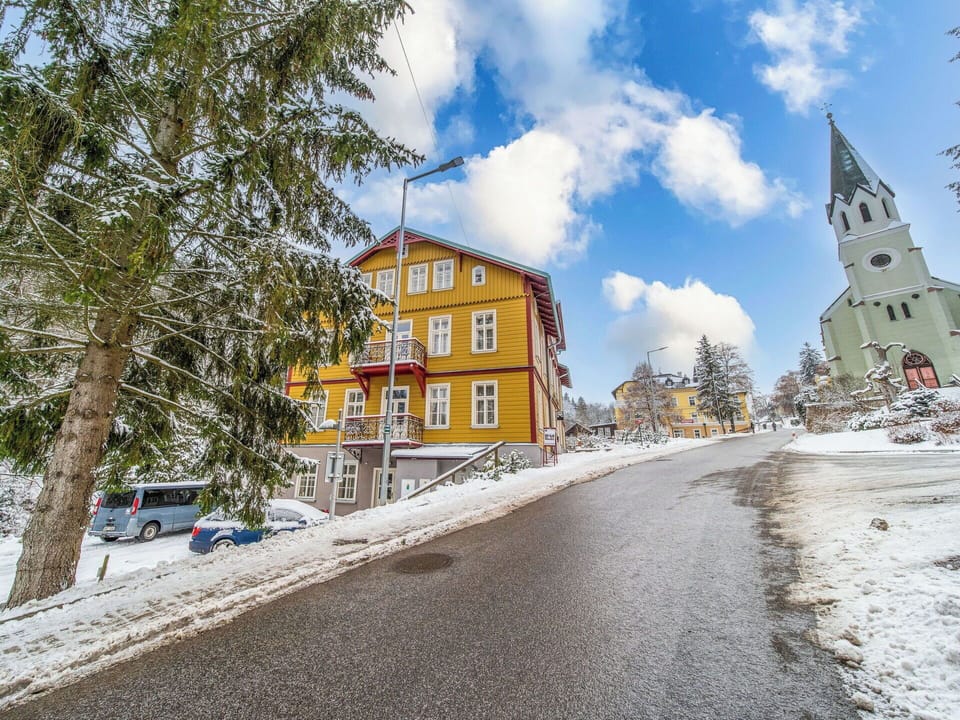 Tree, House, Snow, Winter, Home, Freezing, Slope, Suburb, Larch