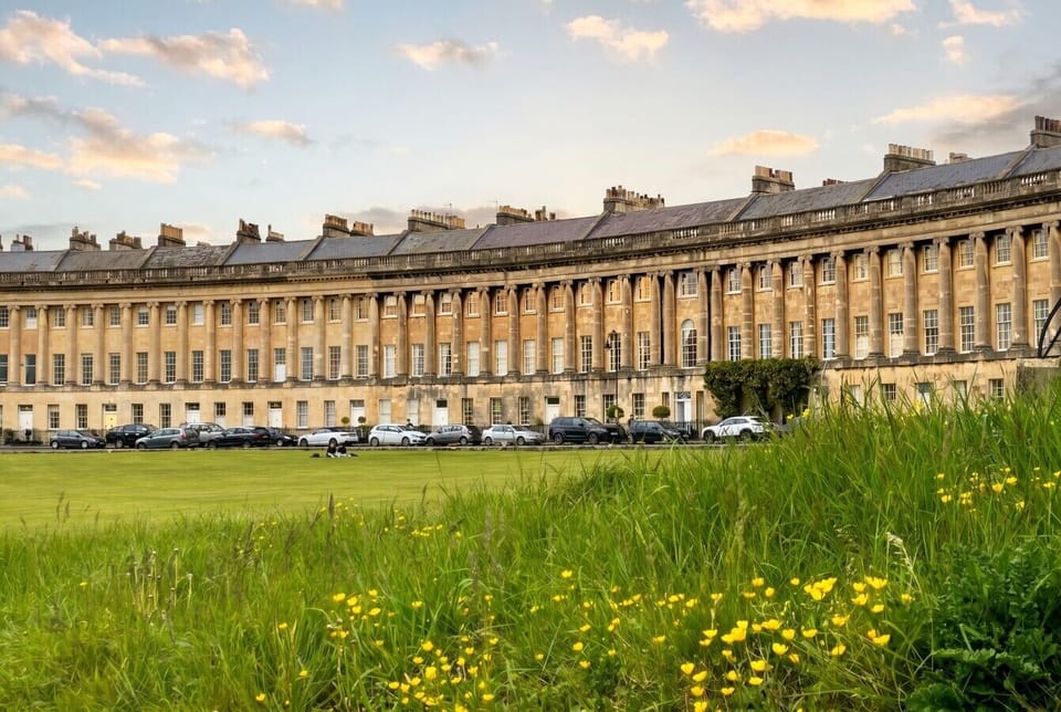 The famous Royal Crescent is a short stroll across the green.