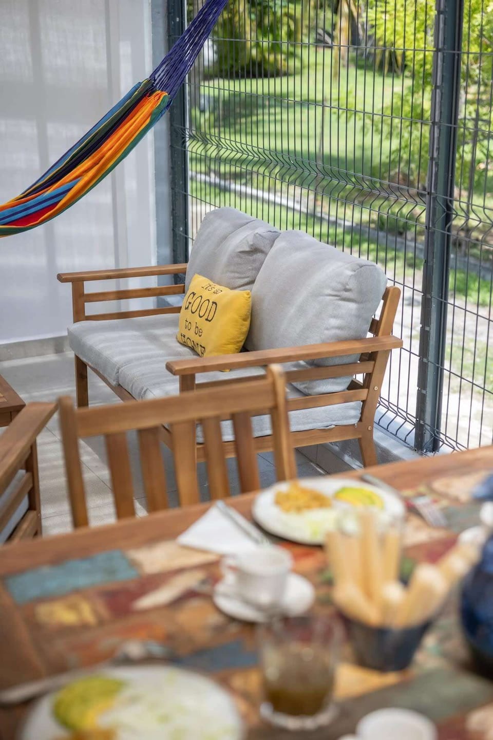Dining table, outdoor living room