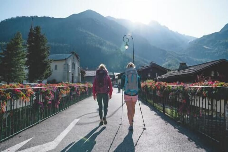Argentière village in Summer, departure for multiple hikes. And, of course, it's famous Ice Cream Shop Glacier and the valley's best bakery, l'Alpain