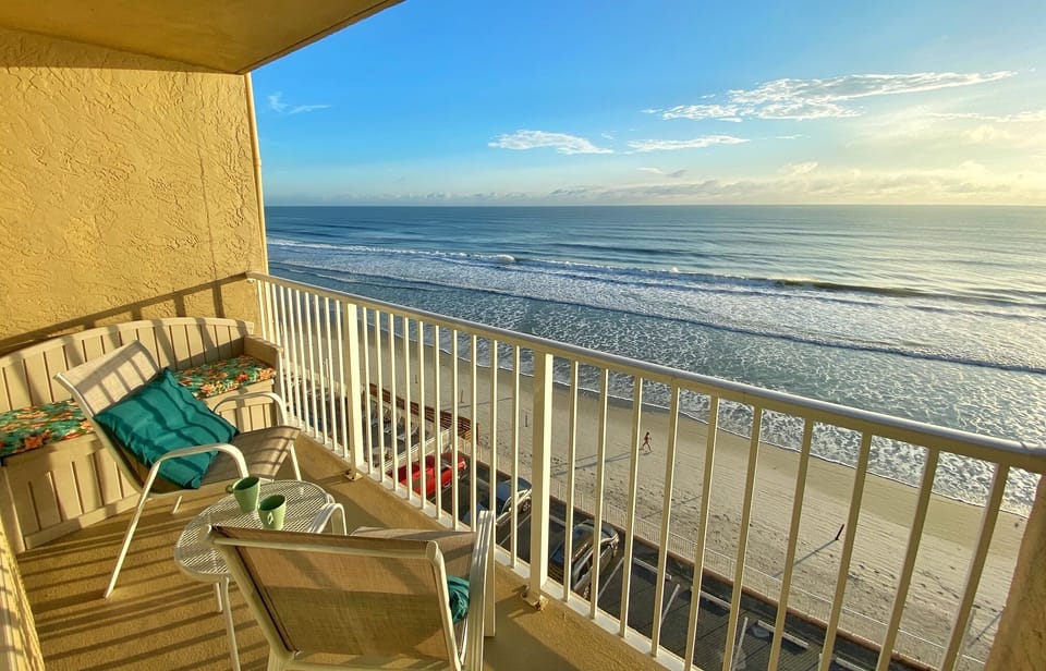 Sip, relax, and take in the ocean breeze from the balcony. 