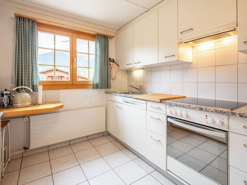 Wood, Interior Design, Flooring, Floor, Kitchen, Furniture, Room, Ceiling, Home, Kitchen Appliance