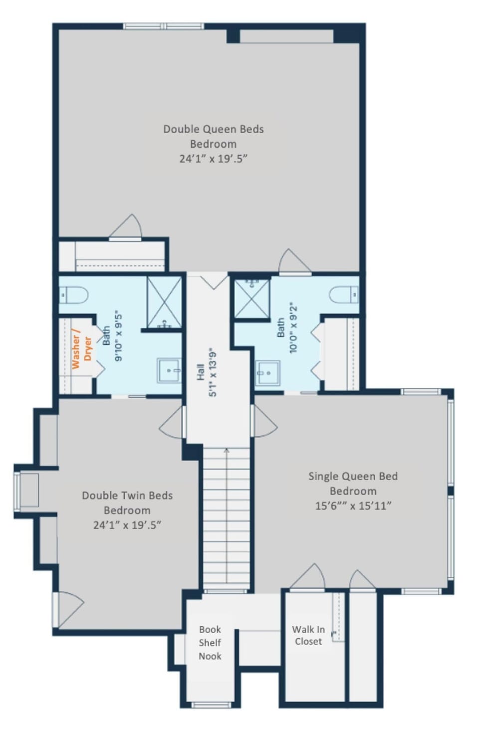 House | 5 bedrooms, high-speed internet