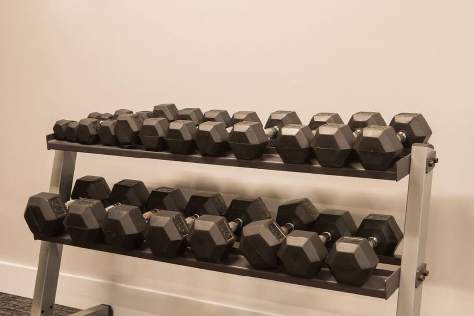 Never miss a workout with complimentary access to the building`s fully equipped fitness center.