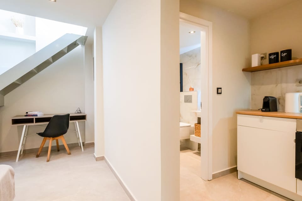 Functional layout with easy access to the kitchen, bathroom, and sleeping areas.
