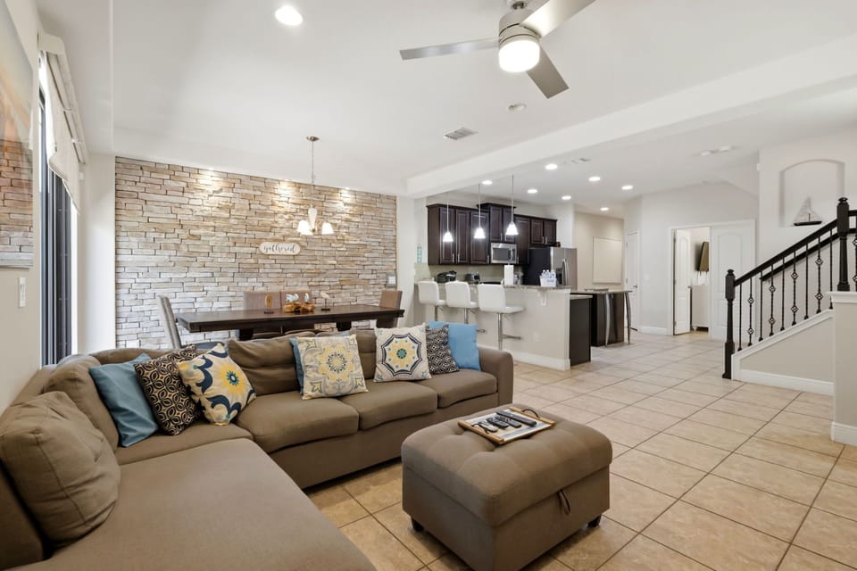 Open-concept living makes it easy for everyone to stay connected, whether watching a movie or planning tomorrow's adventure.