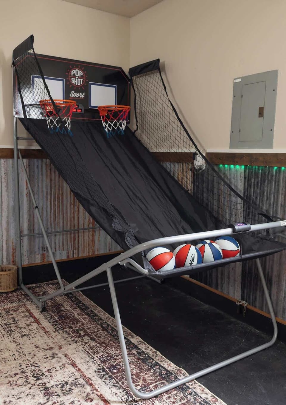 Pop-a-shot basketball for friendly competition—who's got the high score? From kids to adults, everyone wants a turn at this classic game.