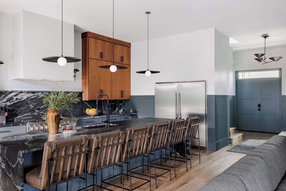 Kitchen Home 1 | Chef's Kitchen with Island and Bar Seating | Home 1 — First Floor