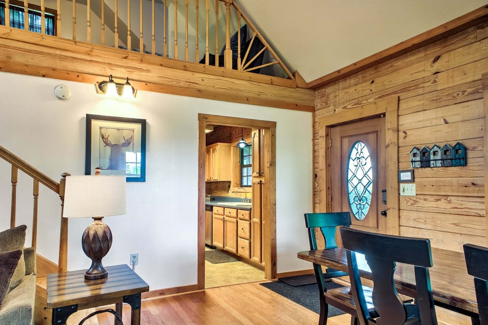 Peeking into Fully Equipped Kitchen