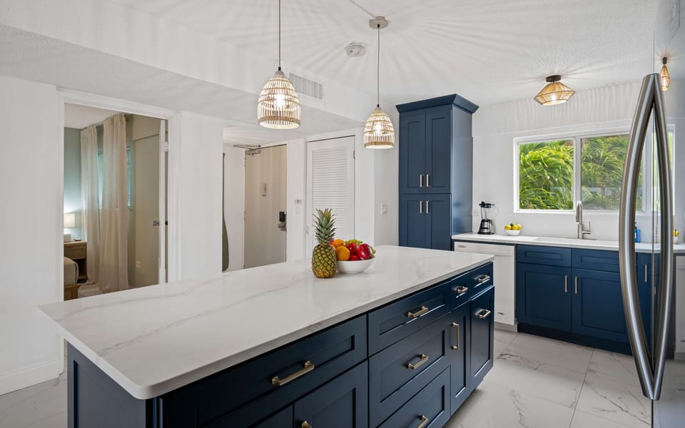 Modern, fully equipped kitchen designed for effortless vacation living.