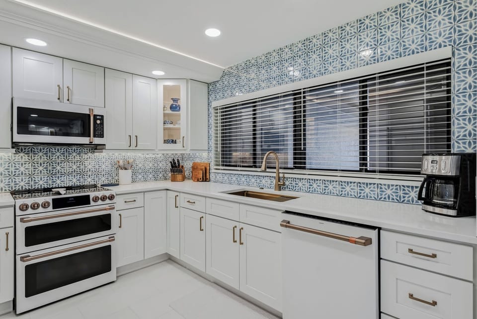 Completely Remodeled kitchen with double convection oven and high end finishes.