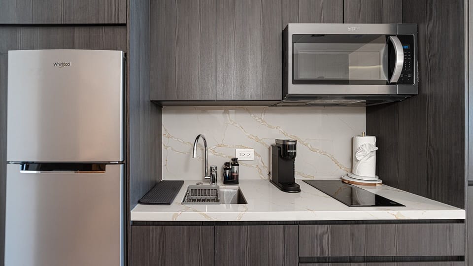 The kitchenette