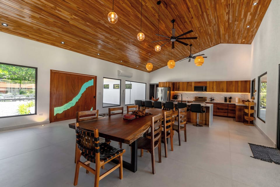 Gather with family and friends around the spacious dining table