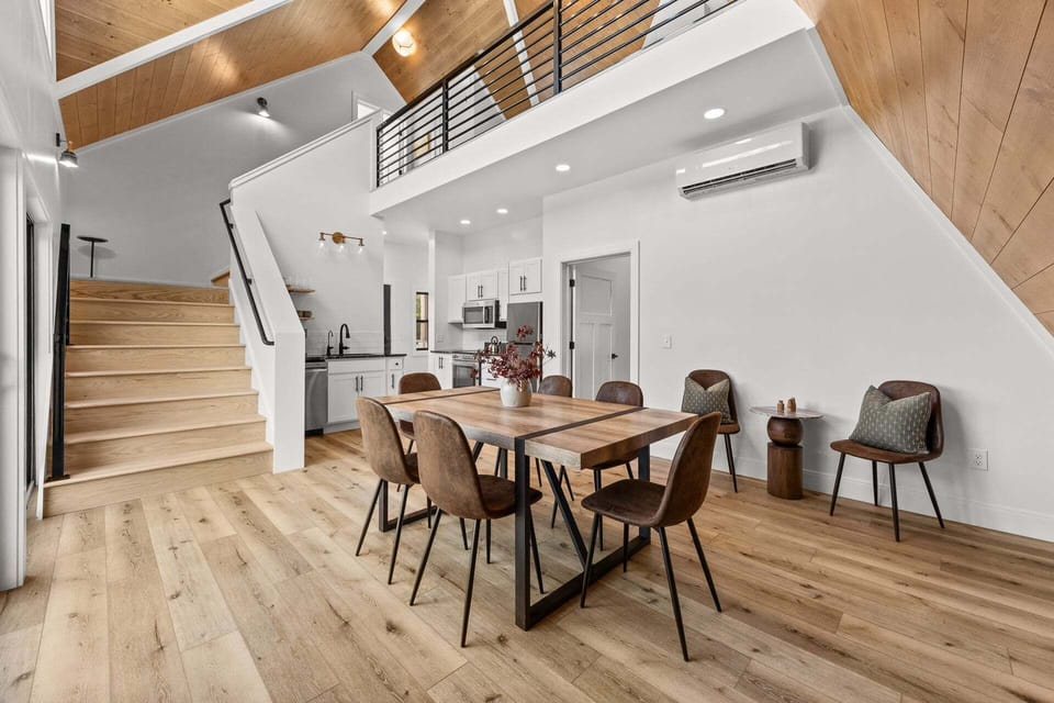 Dining area and stairs to the second floor