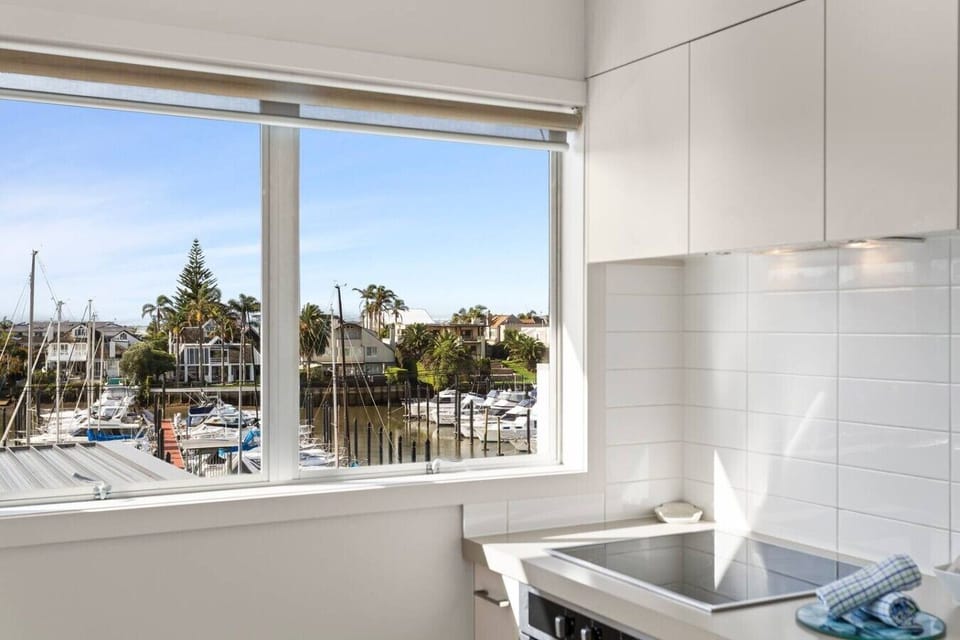 Spectacular marina views from the lunge and kitchen