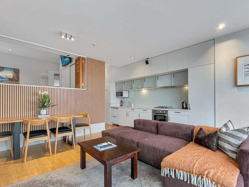 Open-plan living, dining and kitchen designed for effortless stays