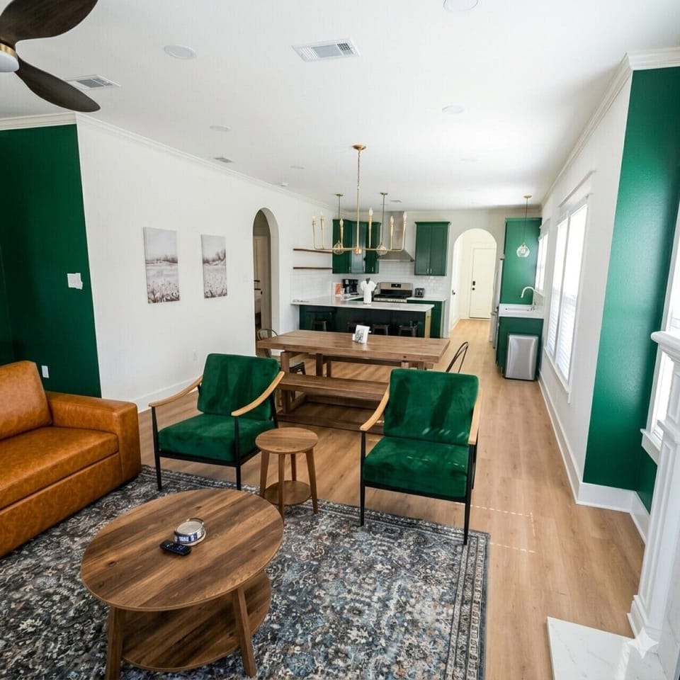 `One glance tells the whole story: open-concept living, a farmhouse dining table, and a chef`s kitchen all flowing seamlessly together. Space for everyone.`
