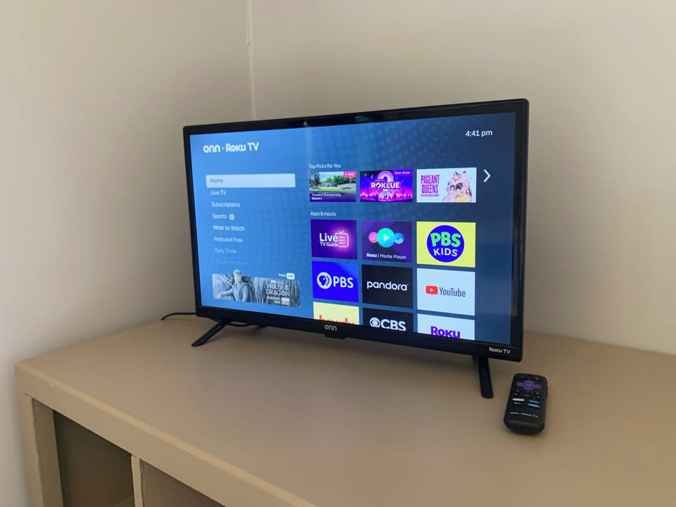 Enjoy easy streaming with a Roku TV and in-room entertainment