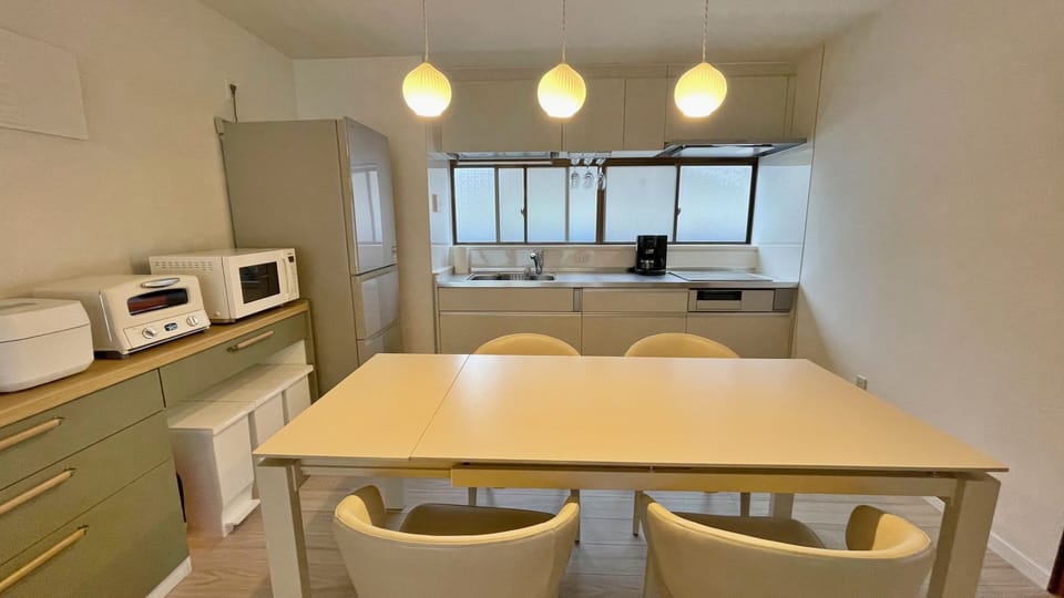 Family Villa | Private kitchen | Griddle, freezer, ice maker