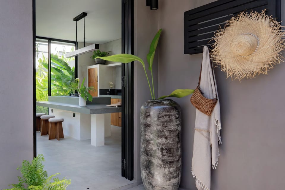 Luxury Villa, Pool Access, Garden View | Private kitchen | Espresso maker, electric kettle