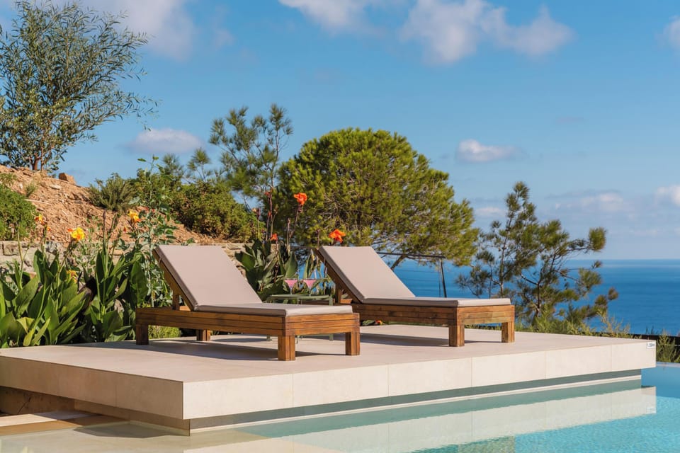 Nestled just 2.5 km from the stunning Agia Pelagia Beach, the complex offers panoramic views of the endless blue sea, ensuring a serene and picturesque environment for your stay.
