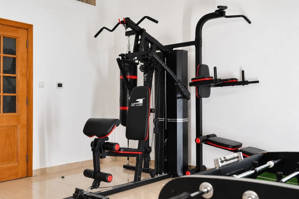 Shared fitness equipment in the common area