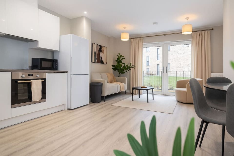 Cook, dine, and relax in a bright open-plan space.