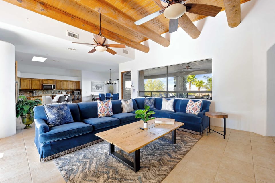 A bright and welcoming space for the whole group to gather.