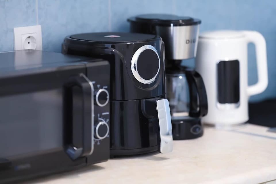 Coffee Station with Espresso Machine and Complimentary Amenities