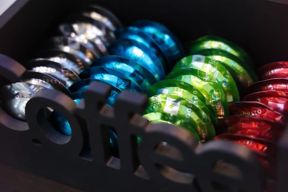 Coffee Capsule Selection and Beverage Station