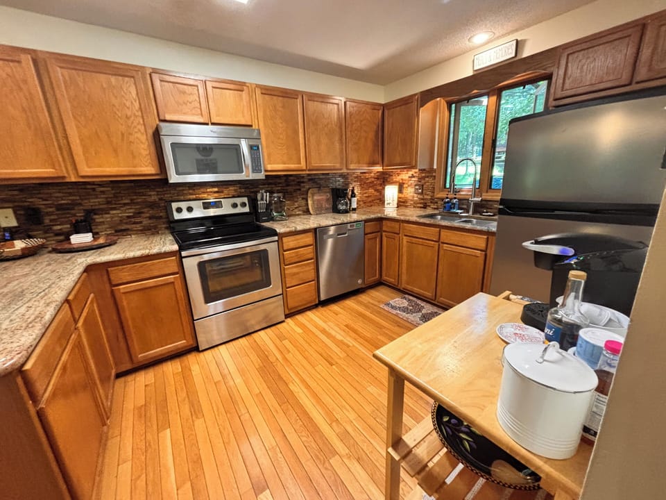 Kitchen is perfect for cooking anything you desire in all seasons. 