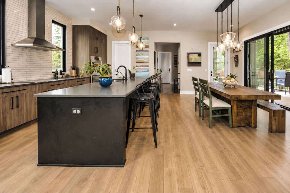 Gourmet Kitchen | Large Island, Double Ovens + Bar Seating