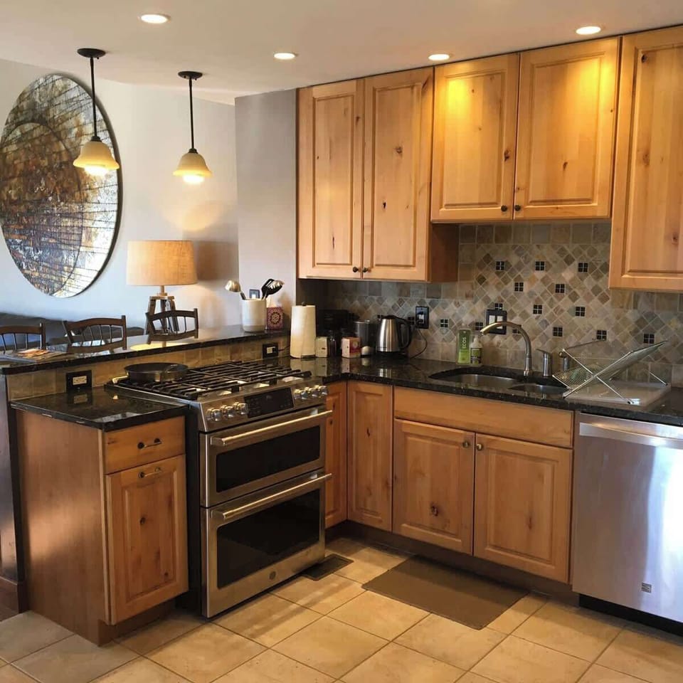 Remodeled kitchen with high quality appliances 