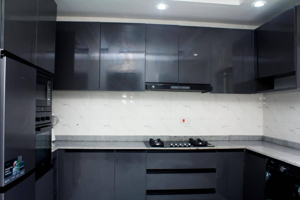 Deluxe Apartment, Balcony, City View | Private kitchen