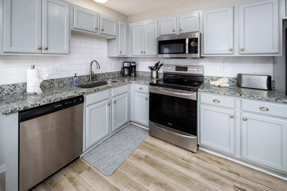 Fully stocked kitchen