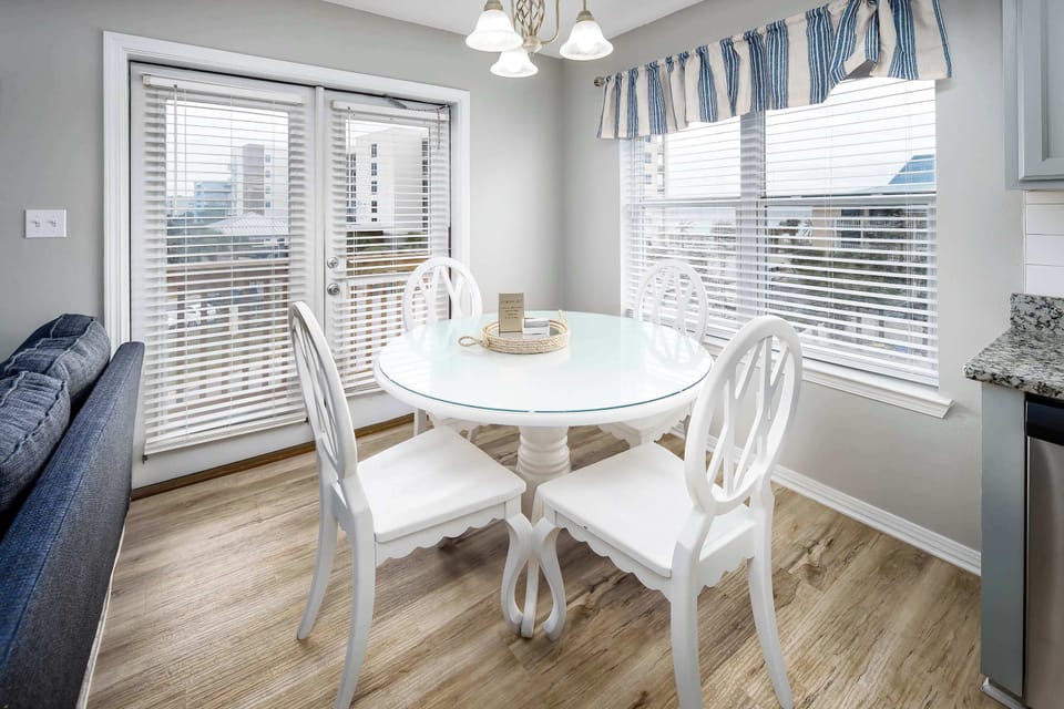 Dining table with seating for 4