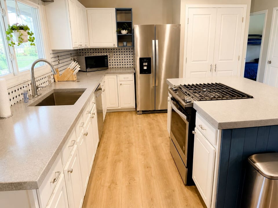 Huge kitchen area