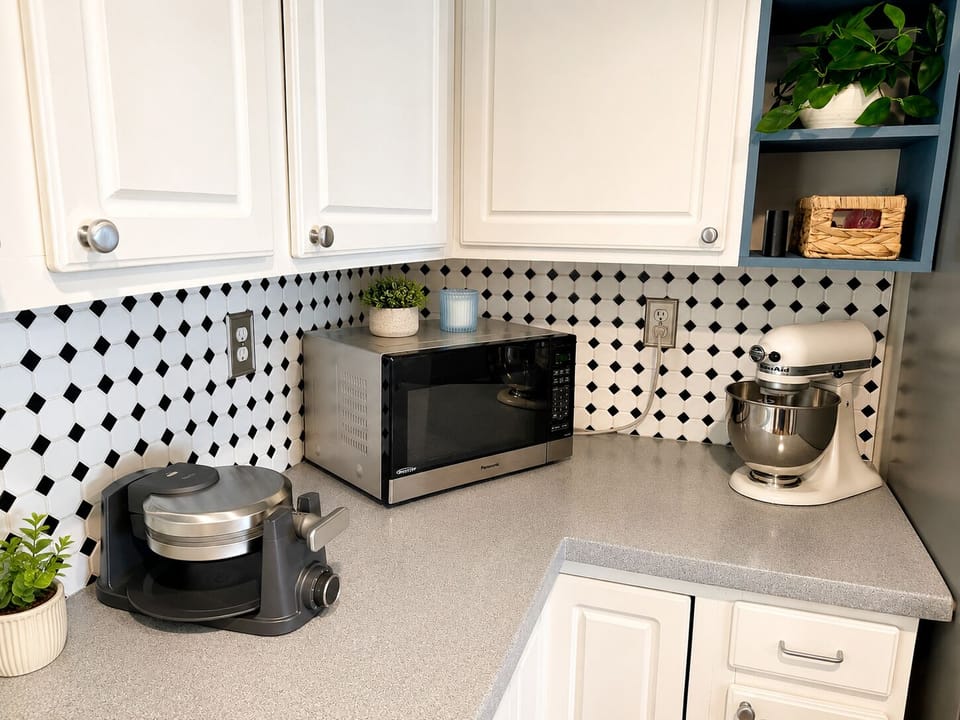 Mixer and waffle maker