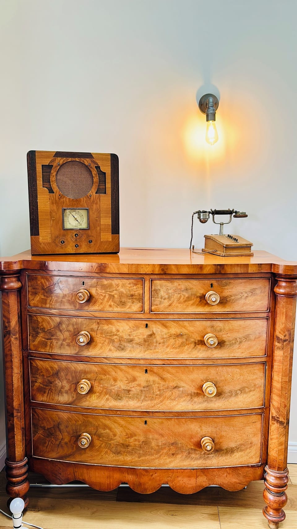 Bedroom 1 Victorian chest of drawers.