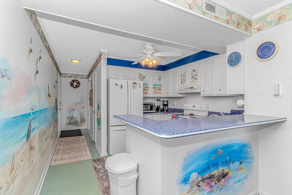 Fully stocked kitchen with everything you need for your stay
