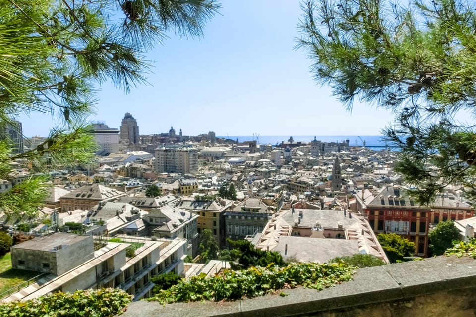 Aerial view of Genoa