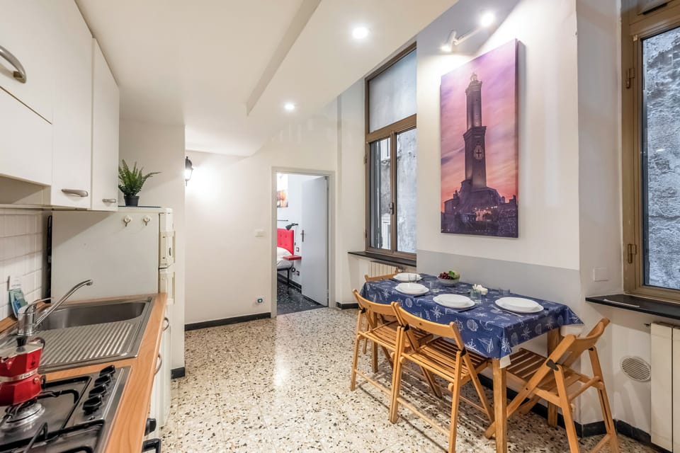 Kitchen and dining area